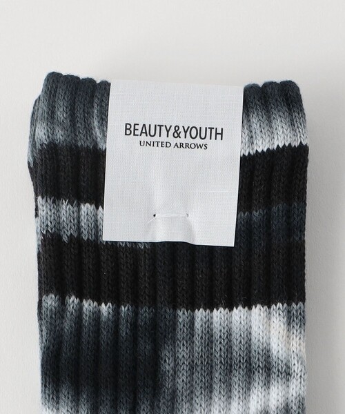BEAUTY&YOUTH UNITED ARROWS（ビューティーアンドユースユナイテッドアローズ）の「2ライン ソフト パイル クルー ソックス（ソックス/靴下・メンズ・ブラック/ホワイト/その他2/その他1・FREE）」の15枚目の写真