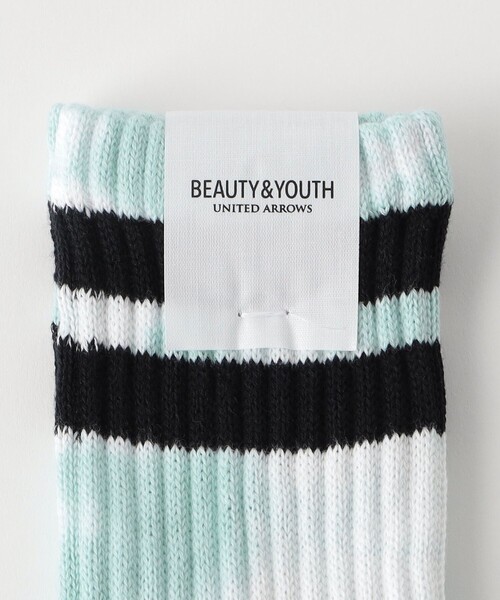 BEAUTY&YOUTH UNITED ARROWS（ビューティーアンドユースユナイテッドアローズ）の「2ライン ソフト パイル クルー ソックス（ソックス/靴下・メンズ・ブラック/ホワイト/その他2/その他1・FREE）」の11枚目の写真