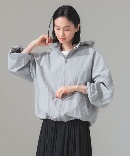 【NEW限定品】 / セール】AK+1 ミニリップストップ ブルゾン［手洗い可 フード ジャケット・アウター