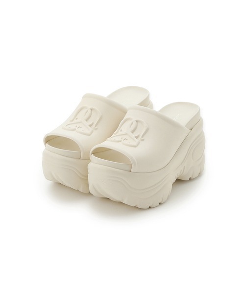 SNIDEL(スナイデル)の「ヒールバンパーサンダル(パンプス・レディース・ブラック/アイボリー/ミント・SMALL/MEDIUM)」の6枚目の写真