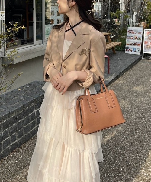 ティアードフリルキャミワンピース