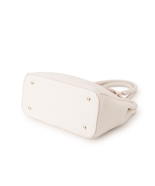 VIS（ビス）の「【新色追加】【2WAY】フロント金具3層トートバッグ（ショルダーバッグ・レディース・キナリ/サックスブルー/ブラック/ベージュ・FREE）」の22枚目の写真