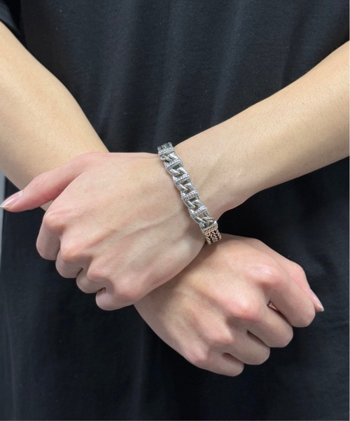 セール】【B-925 SILVER】925ブレスレット b925-b052-52g