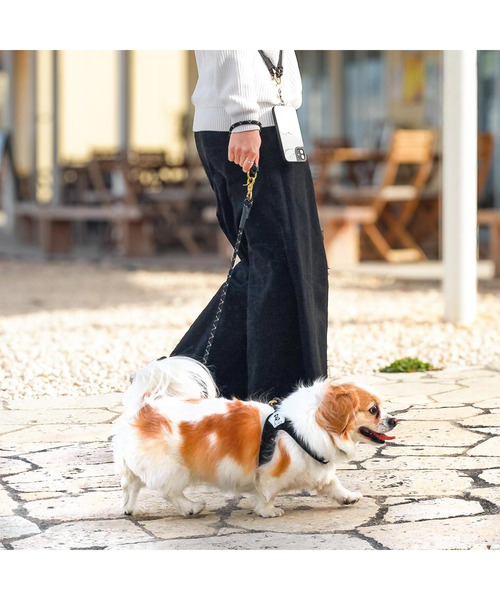 POST GENERAL(ポストジェネラル)の「ドッグスフォーピース / DOGS FOR PEACE ショルダークライミングロープ3WAYリーシュ(リード/ハーネス/首輪・レディース・ブラック/グレー/オレンジ・FREE)」の5枚目の写真