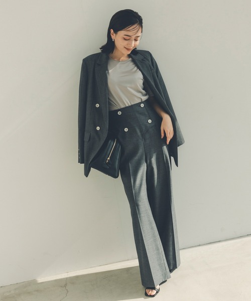 anuans(アニュアンス)の「スプリングウールワイドパンツ(その他パンツ・レディース・ベージュ/グレー・SMALL/MEDIUM)」の21枚目の写真