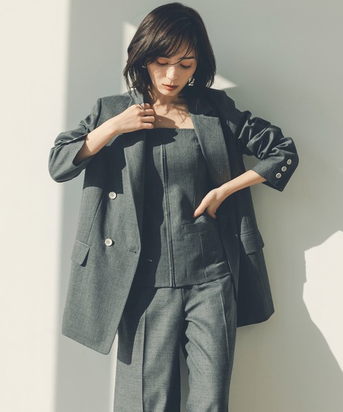 セール】スプリングウールワイドパンツ（その他パンツ）｜anuans（ア