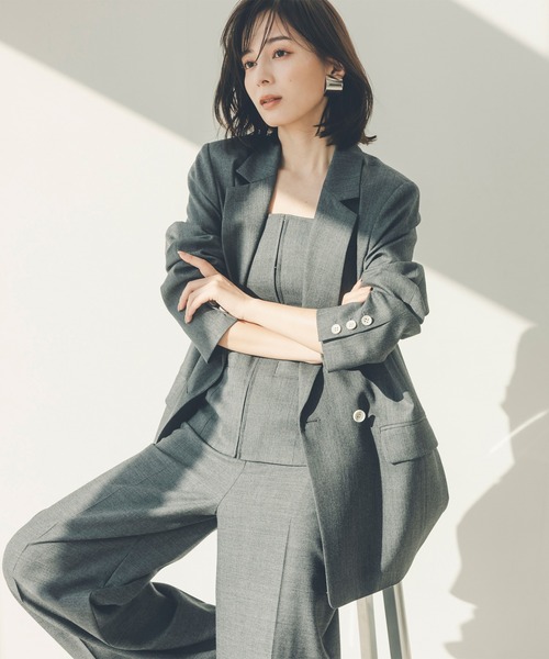 セール】スプリングウールワイドパンツ（その他パンツ）｜anuans（ア