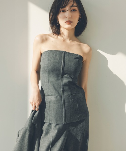 セール】スプリングウールワイドパンツ（その他パンツ）｜anuans（ア