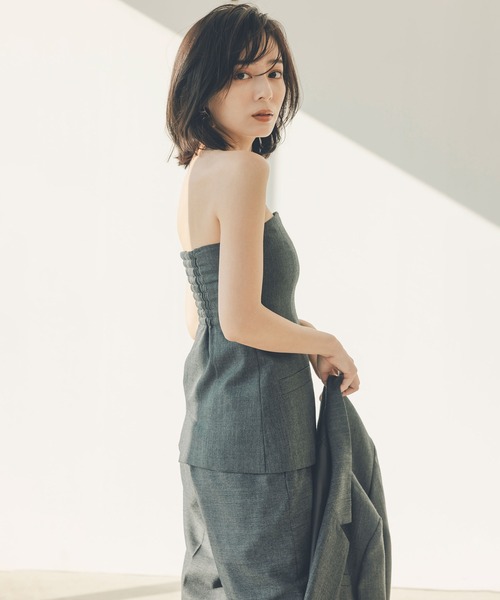 anuans(アニュアンス)の「スプリングウールワイドパンツ(その他パンツ・レディース・ベージュ/グレー・SMALL/MEDIUM)」の16枚目の写真