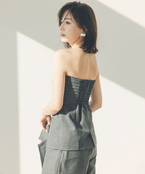 セール】スプリングウールワイドパンツ（その他パンツ）｜anuans（ア