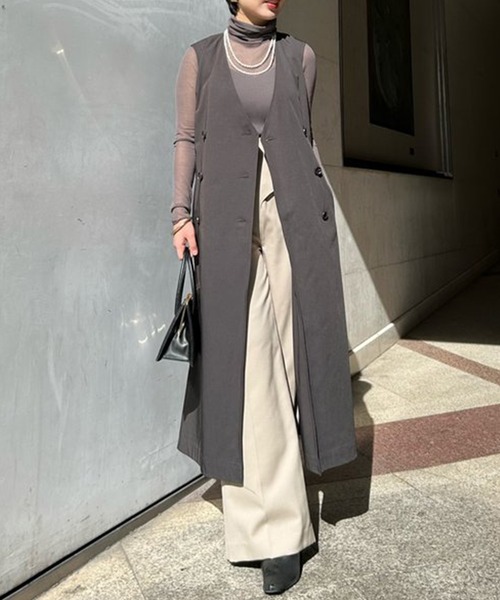 セール】スプリングウールワイドパンツ（その他パンツ）｜anuans（ア