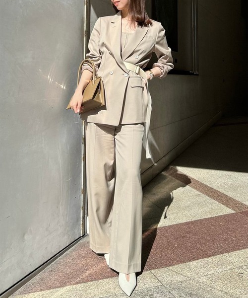 セール】スプリングウールワイドパンツ（その他パンツ）｜anuans（ア