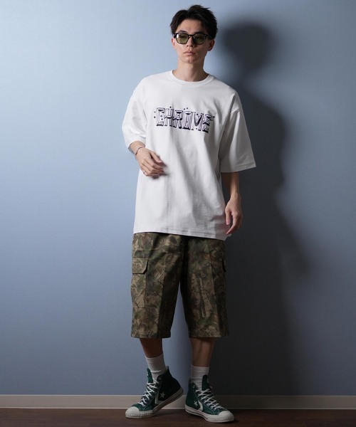 CHROME（クローム）の「【ムラサキスポーツ限定】CHROME/クローム オーバーサイズ/バックプリントTシャツ JP248（Tシャツ/カットソー・メンズ・ブラック/ホワイト・M/L/XL）」の6枚目の写真