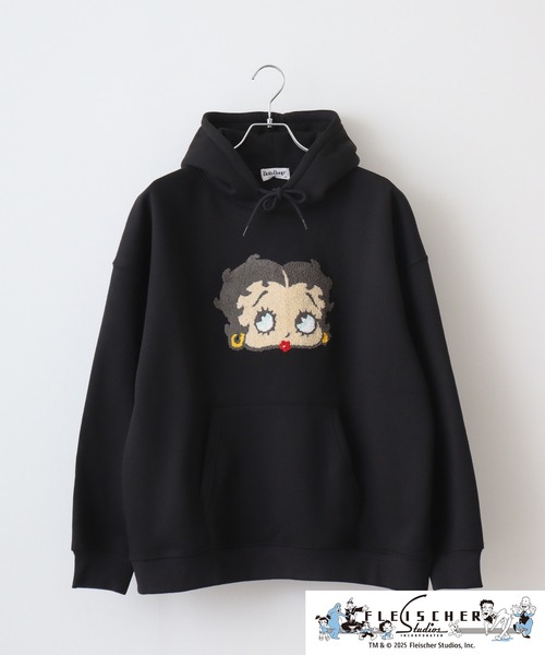 人気のクリスマスアイテムがいっぱい！ BETTY BOOP(TM) 裏起毛ビッグシルエットプルパーカー（パーカー ウェア