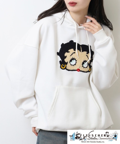BETTY BOOP(TM) 裏起毛ビッグシルエットプルパーカー（パーカー