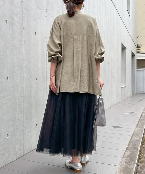 un dix cors(アンディコール)の「ヴィンテージバンドカラーシャツ(シャツ/ブラウス・レディース・カーキ/ピンク/オフホワイト・FREE)」の11枚目の写真