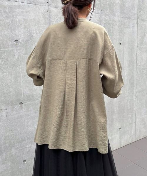 un dix cors(アンディコール)の「ヴィンテージバンドカラーシャツ(シャツ/ブラウス・レディース・カーキ/ピンク/オフホワイト・FREE)」の7枚目の写真