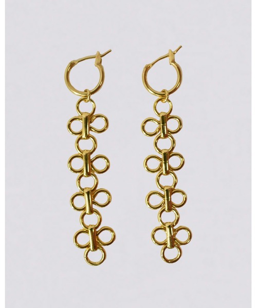 kiehtova(キエトヴァ)の「【kiehtova】FLOUR CHAIN PIERCE/フラワーチェーンピアス(ピアス(両耳用)・レディース・ゴールド/シルバー・FREE)」の3枚目の写真