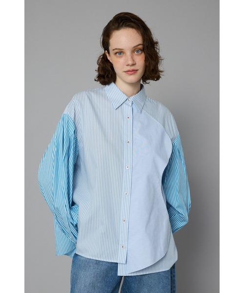 Wave motif big shirt ウェーブモチーフビッグシャツ（シャツ