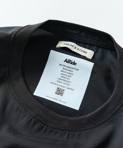 FREAK'S STORE(フリークスストア)の「限定展開 AiRide/エアライド リラックスフィット ショートスリーブ ラグラン プルオーバートップ / ヘムコード(Tシャツ/カットソー・メンズ・ブラック/チャコールグレー/グレイッシュベージュ/ネイビー・SMALL/LARGE/MEDIUM)」の12枚目の写真