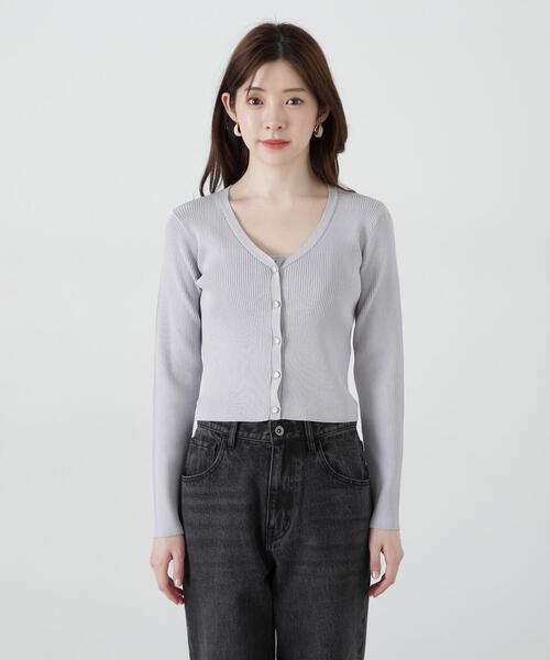 PROPORTION BODY DRESSING(プロポーションボディドレッシング)の「チュール付きアンサンブルニット / 1215170313(アンサンブル・レディース・ピンク/ホワイト/グレー・FREE)」の13枚目の写真