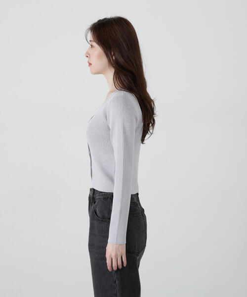 PROPORTION BODY DRESSING(プロポーションボディドレッシング)の「チュール付きアンサンブルニット / 1215170313(アンサンブル・レディース・ピンク/ホワイト/グレー・FREE)」の14枚目の写真