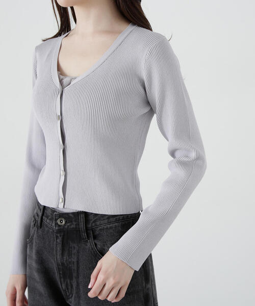 PROPORTION BODY DRESSING(プロポーションボディドレッシング)の「チュール付きアンサンブルニット / 1215170313(アンサンブル・レディース・ピンク/ホワイト/グレー・FREE)」の16枚目の写真