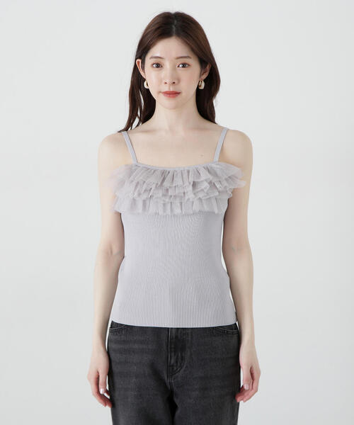 PROPORTION BODY DRESSING(プロポーションボディドレッシング)の「チュール付きアンサンブルニット / 1215170313(アンサンブル・レディース・ピンク/ホワイト/グレー・FREE)」の17枚目の写真