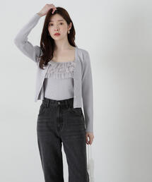PROPORTION BODY DRESSING | チュール付きアンサンブルニット / 1215170313(アンサンブル)