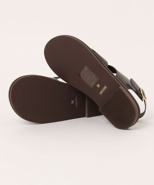 Doux archives（ドゥアルシーヴ）の「クロスデザインフラットサンダル（サンダル・レディース・ブラウン/ブラック・24.5/23.5）」の4枚目の写真