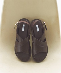 Doux archives | クロスデザインフラットサンダル(サンダル)