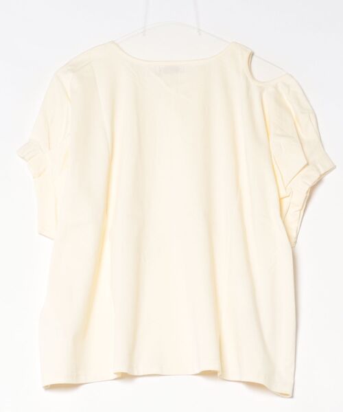 unica(ユニカ)の「カットアウトタックスリーブT(Tシャツ/カットソー・レディース・オフホワイト・F)」の2枚目の写真