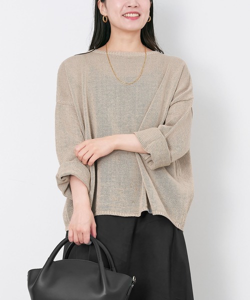 【専用】マイカ&amp;ディール　ボートネックニット　カーキ MICA&DEAL（マイカアンドディール） ニット セーター 「WEB限定カラー