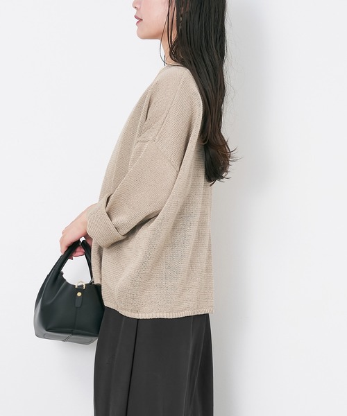 【専用】マイカ&amp;ディール　ボートネックニット　カーキ MICA&DEAL（マイカアンドディール） ニット セーター 「WEB限定カラー
