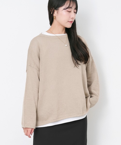 【専用】マイカ&amp;ディール　ボートネックニット　カーキ MICA&DEAL（マイカアンドディール） ニット セーター 「WEB限定カラー