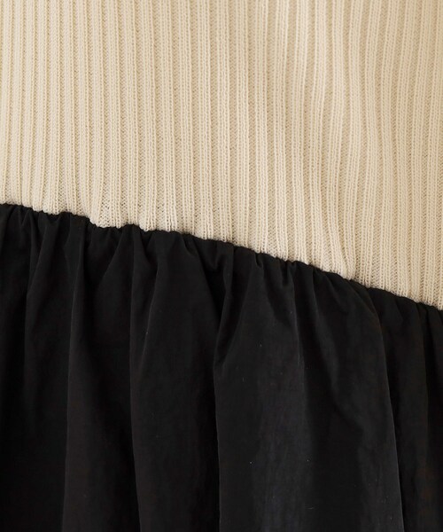 THE SHOP TK （ザ ショップ ティーケー ）の「ニットドッキングワンピース【洗える】（ワンピース・レディース・ホワイト系7/ブラック系4・12/13）」の6枚目の写真