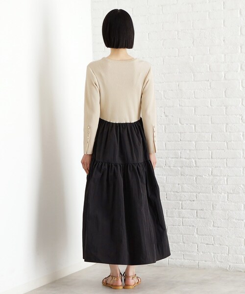 THE SHOP TK （ザ ショップ ティーケー ）の「ニットドッキングワンピース【洗える】（ワンピース・レディース・ホワイト系7/ブラック系4・12/13）」の13枚目の写真