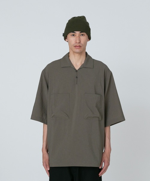 Snow Peak（スノーピーク）の「Pe Light Poplin Shirt（シャツ/ブラウス・メンズ・オリーブ/ブラック/ネイビー・L/M/S）」の3枚目の写真