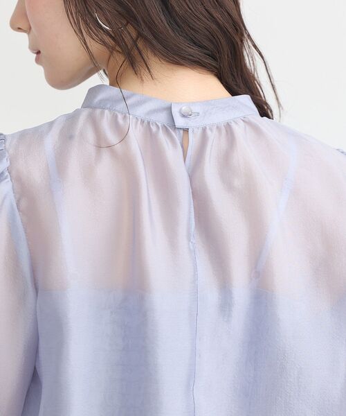 earth music&ecology（アースミュージックアンドエコロジー）の「SET2点シアーブラウス＋3Dレースワンピース（ドレス・レディース・ミント/ブラック/サックスブルー・M/S）」の21枚目の写真