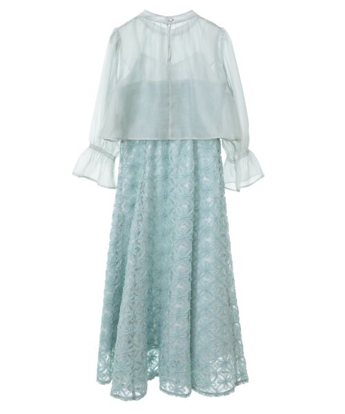 earth music&ecology（アースミュージックアンドエコロジー）の「SET2点シアーブラウス＋3Dレースワンピース（ドレス・レディース・ミント/ブラック/サックスブルー・M/S）」の16枚目の写真