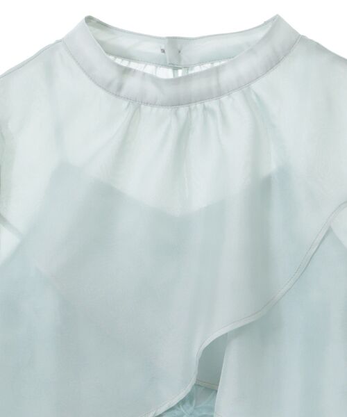 earth music&ecology（アースミュージックアンドエコロジー）の「SET2点シアーブラウス＋3Dレースワンピース（ドレス・レディース・ミント/ブラック/サックスブルー・M/S）」の15枚目の写真