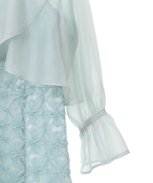 earth music&ecology（アースミュージックアンドエコロジー）の「SET2点シアーブラウス＋3Dレースワンピース（ドレス・レディース・ミント/ブラック/サックスブルー・M/S）」の14枚目の写真