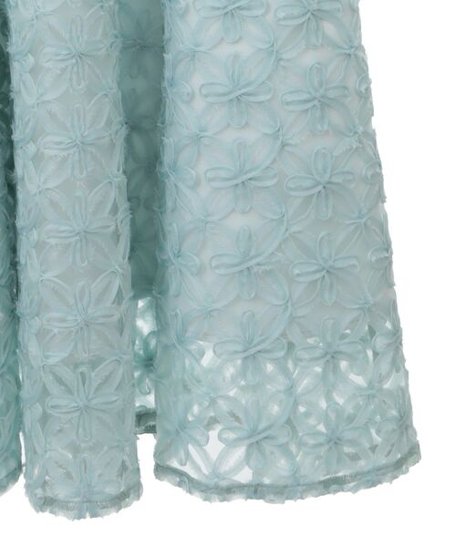 earth music&ecology（アースミュージックアンドエコロジー）の「SET2点シアーブラウス＋3Dレースワンピース（ドレス・レディース・ミント/ブラック/サックスブルー・M/S）」の13枚目の写真