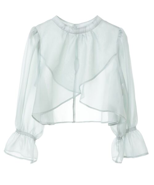 earth music&ecology（アースミュージックアンドエコロジー）の「SET2点シアーブラウス＋3Dレースワンピース（ドレス・レディース・ミント/ブラック/サックスブルー・M/S）」の11枚目の写真