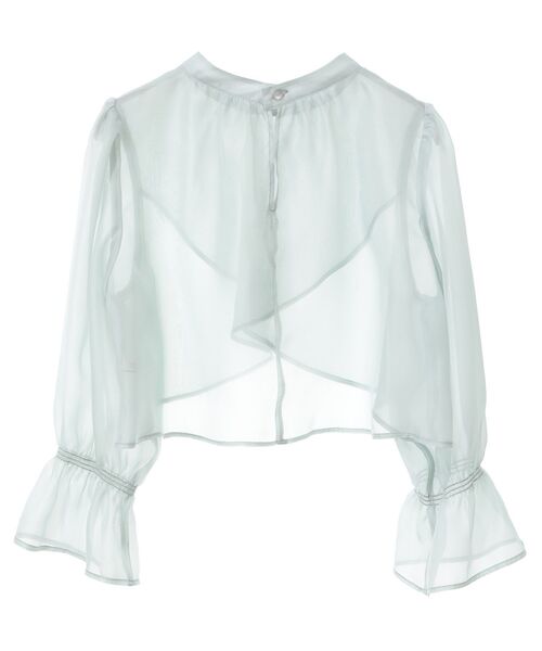 earth music&ecology（アースミュージックアンドエコロジー）の「SET2点シアーブラウス＋3Dレースワンピース（ドレス・レディース・ミント/ブラック/サックスブルー・M/S）」の10枚目の写真