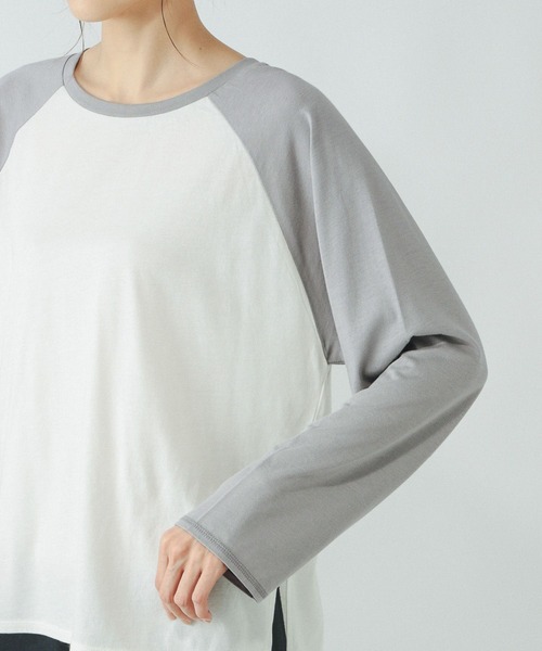 GLOBAL WORK(グローバルワーク)の「ヘビロッTEEセミシアーラグラン/287527(Tシャツ/カットソー・レディース・グレー/ネイビー・MEDIUM/LARGE)」の16枚目の写真