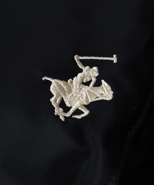 BEVERLY HILLS POLO CLUB(ビバリーヒルズポロクラブ)の「【Beverly Hills Polo Club/ビバリーヒルズポロクラブ】 ポニーロゴ刺繍 ナイロンミニリュック(バックパック/リュック・レディース・ブラック/グレー/ベージュ/ネイビー・FREE)」の15枚目の写真