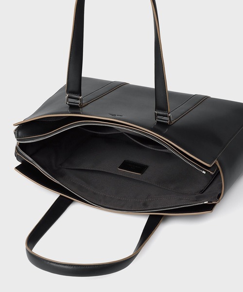 Paul Smith(ポールスミス)の「PS Paul Smith Everyday トートバッグ / 555402 WB041T(トートバッグ・レディース・グレイッシュベージュ/ブラック・FREE)」の6枚目の写真