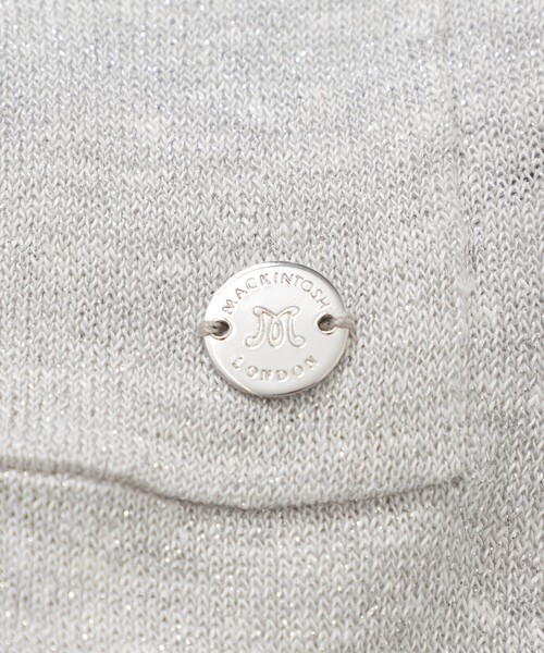 MACKINTOSH LONDON（マッキントッシュ ロンドン）の「シャイニーリネンニットカーディガン（カーディガン/ボレロ・レディース・ブラック/グレー系その他・38）」の10枚目の写真