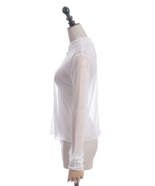 axes femme POETIQUE(アクシーズファムポエティック)の「チョーカーデザインシアープルオーバー(Tシャツ/カットソー・レディース・ホワイト/ブラック/グレー・MEDIUM)」の20枚目の写真